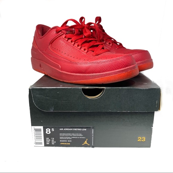 nike air jordan 2 retro low gym red